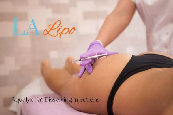 Woman having fat dissolving injections Wheathampstead on thighs