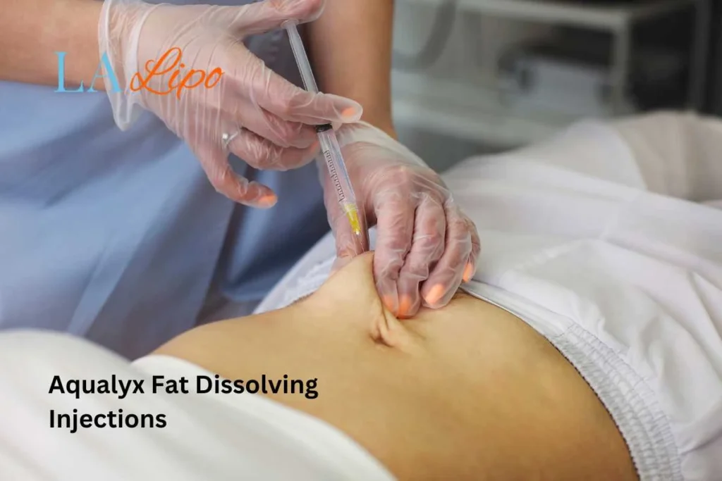 woman having fat dissolving injections Wheathampstead in the stomach
