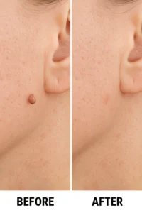 Skin tags removal Wheathampstead before and after