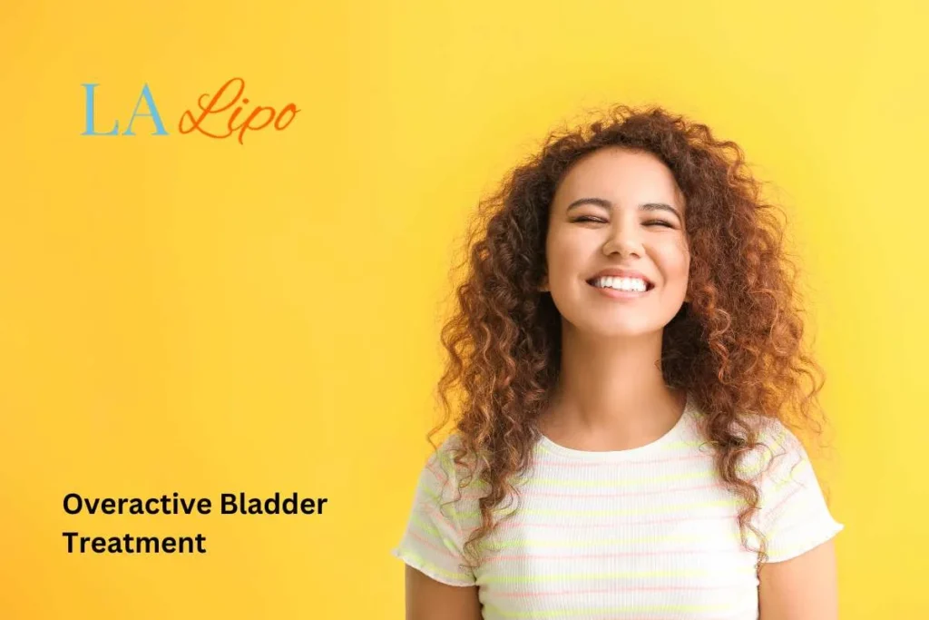 woman smiling about overactive bladder treatment Wheathampstead solutions